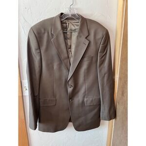 Lauren Ralph Lauren Men's Classic Fit Suit Blazer Jacket Brown Size 40R